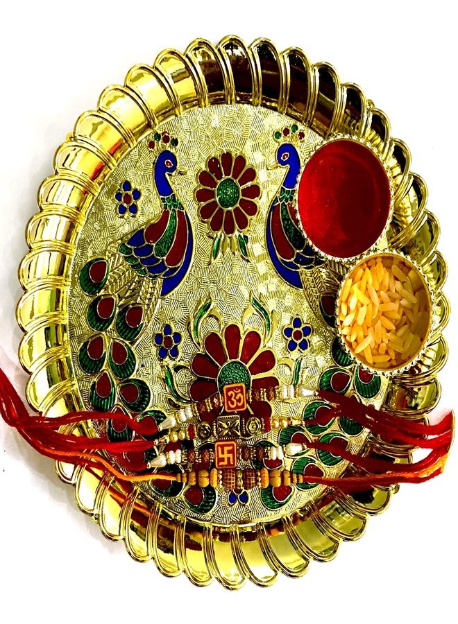 KHUSHA CREATIONS مجموعة رولي شوال ثالي لراكشاباندان/ثالي مع راخي/هدية للأخ - Image 1