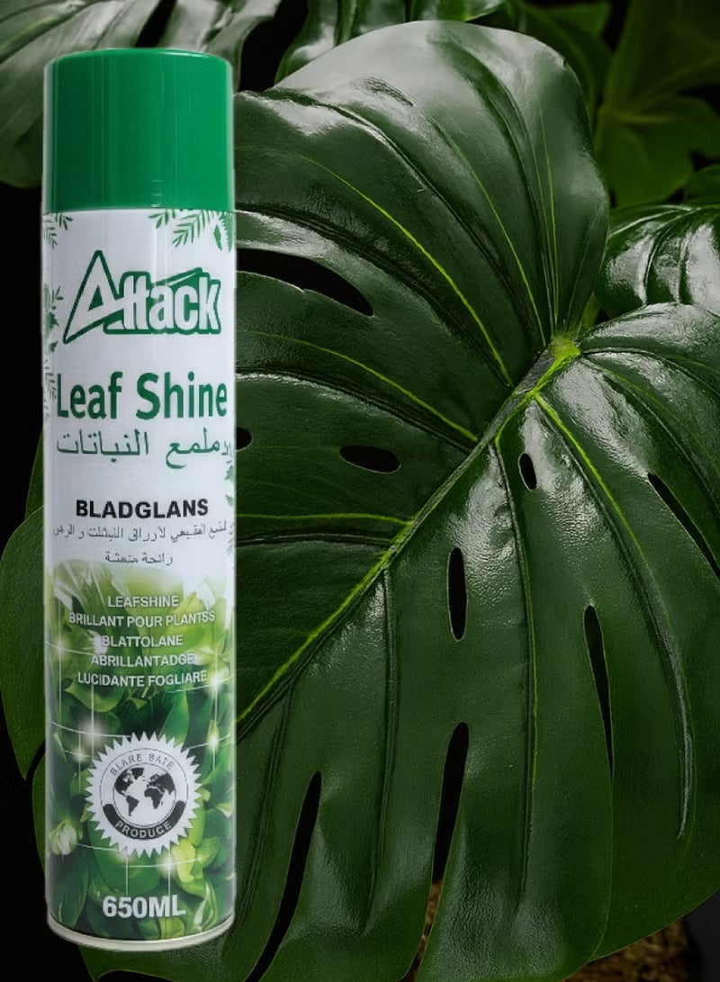 Attack Plant Leaf Shine Spray, Suitable for Natural and Artificial Plants, 650ml - Image 2