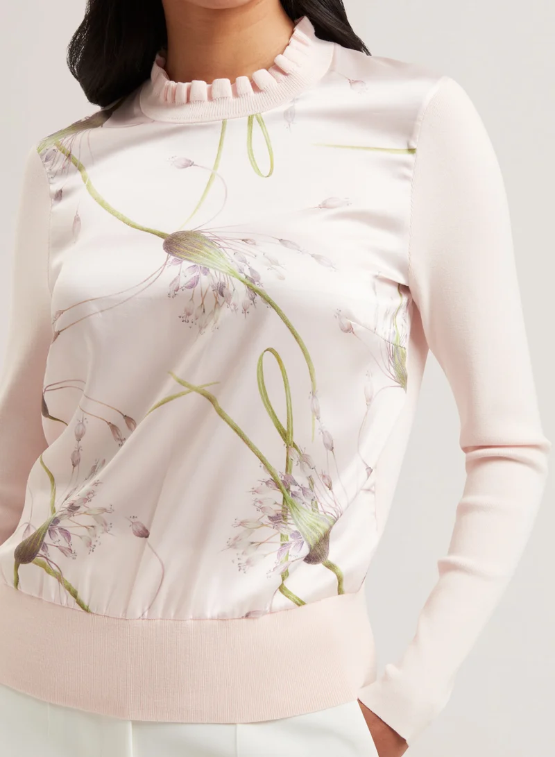 Ted Baker Printed High Neck Sweater
