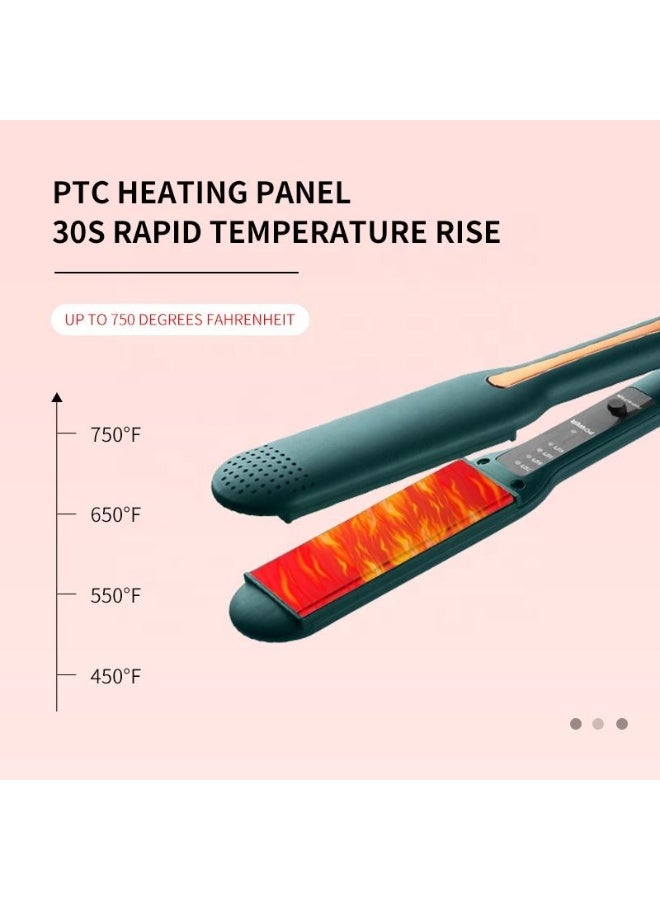 الأزرق جي دبليو Portable Hair Curling Iron Corn Splint Automatic Curler Professional Plate Curlers Flat Irons Women Men Styling Tool Adjust Temperature for All Types - Image 2