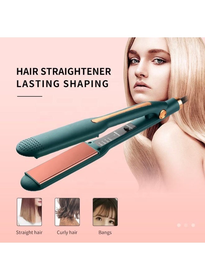 الأزرق جي دبليو Portable Hair Curling Iron Corn Splint Automatic Curler Professional Plate Curlers Flat Irons Women Men Styling Tool Adjust Temperature for All Types - Image 3