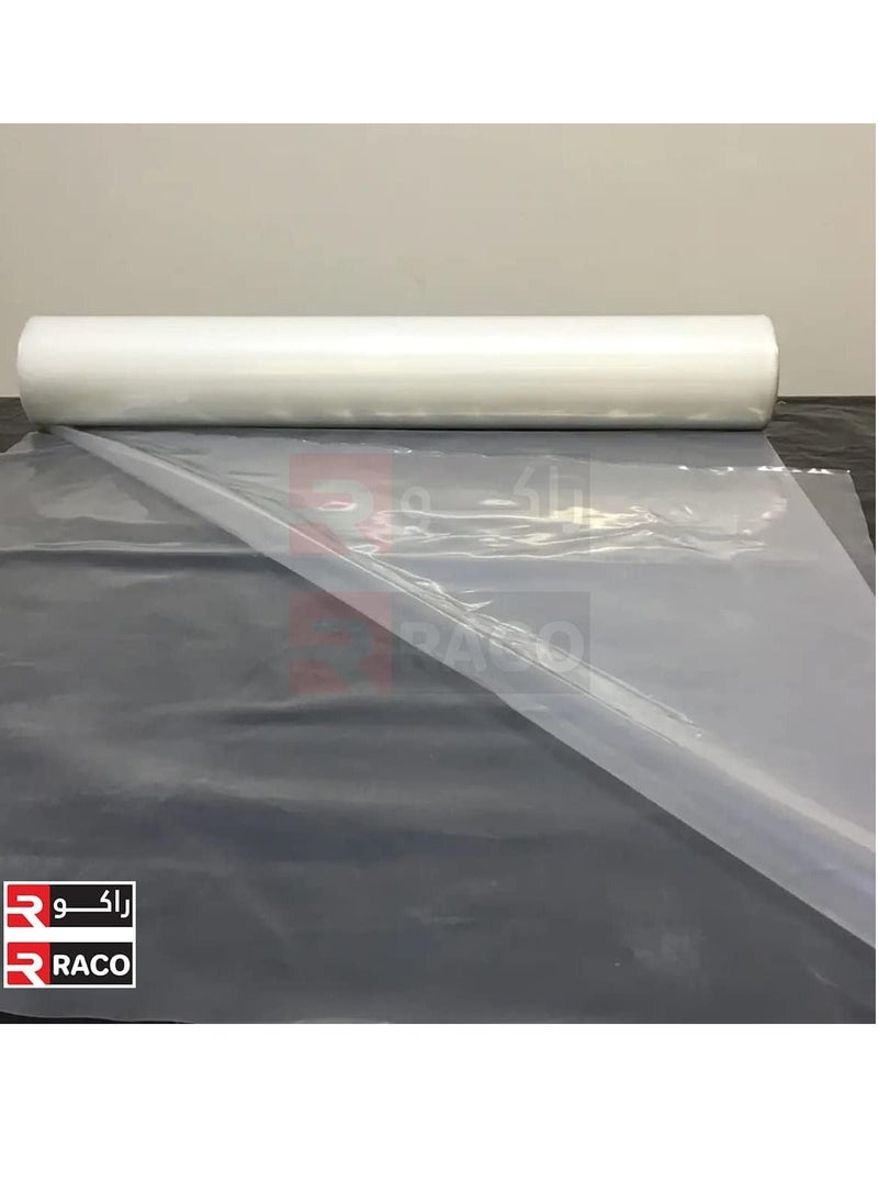 RACO - Durable Polythene Sheet Roll for Floors and Furniture Protuct from Dust and Water when Painting and Decorating (100G, 10M) - Image 1