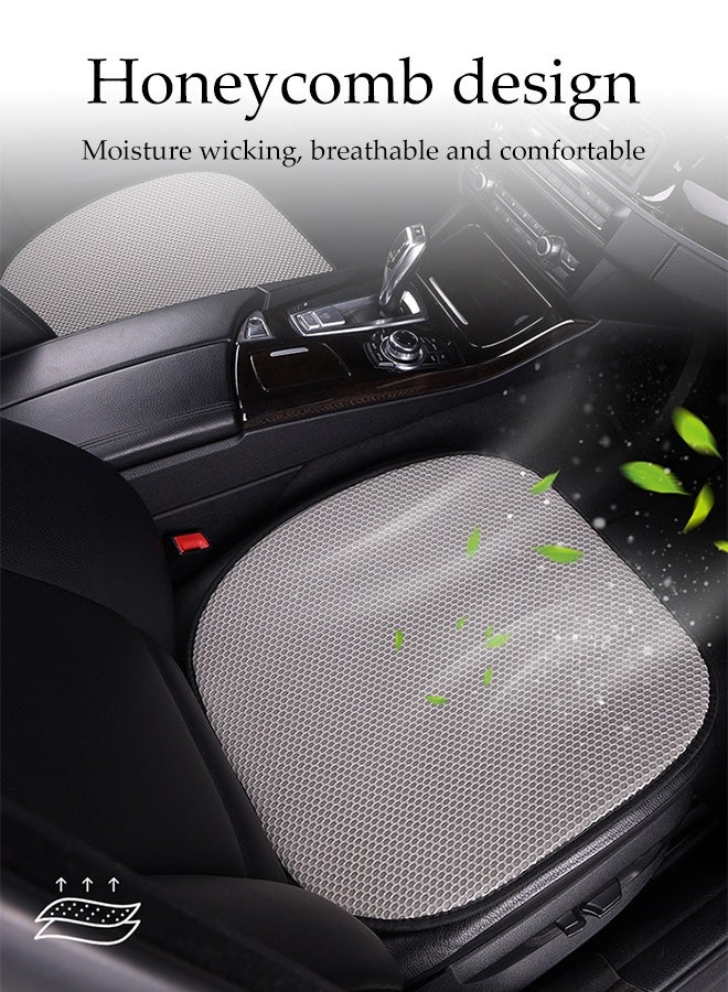 DUNISO 3 قطع وسادة مقعد السيارة، غطاء مقعد السيارة القابل للتنفس، مع حقيبة تخزين، مضاد للانزلاق ومقاوم للزلازل، مناسب لمعظم الطرازات مثل SUV، سيدان وفان - Image 5