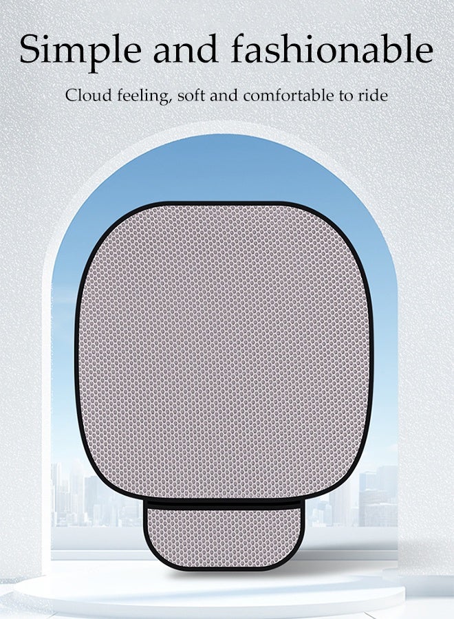 DUNISO 3 قطع وسادة مقعد السيارة، غطاء مقعد السيارة القابل للتنفس، مع حقيبة تخزين، مضاد للانزلاق ومقاوم للزلازل، مناسب لمعظم الطرازات مثل SUV، سيدان وفان - Image 4