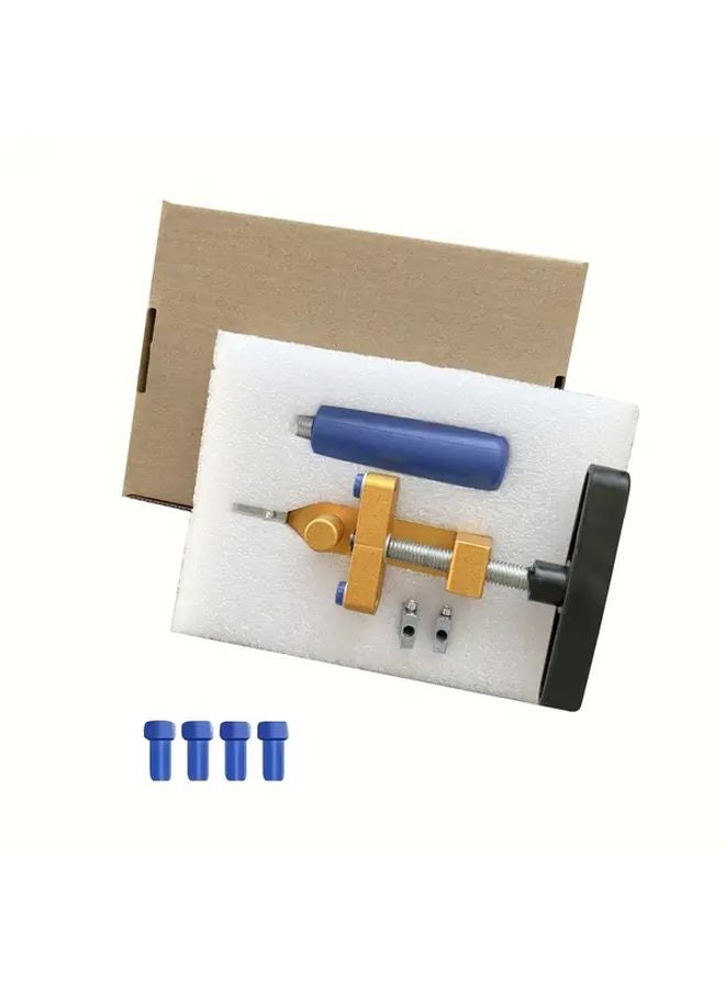 2 In 1 Glass Tile Cutter With Diamond Roller Adjustable Metal Base Clamps 1Set DIY - Image 1