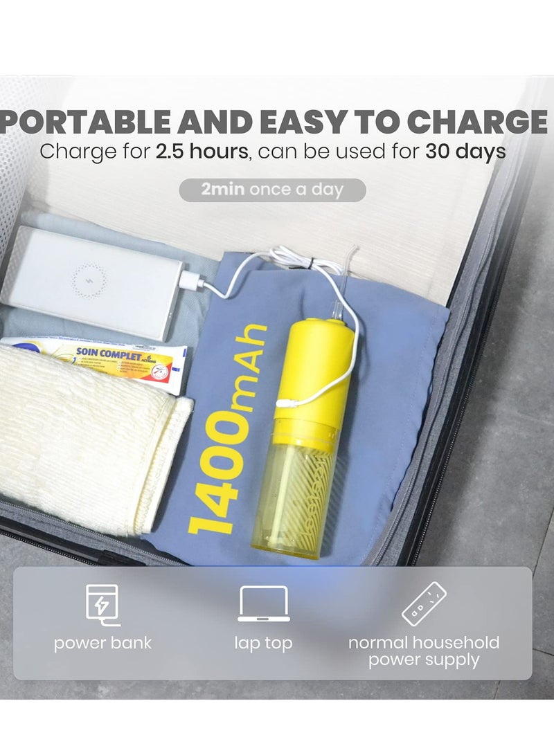 Nicefeel Cordless Portable Dental Water Flosser Dental Oral Irrigator High Capacity Battery Easy to Use Single Button Operation for Home and Travel 160 ML - Image 3
