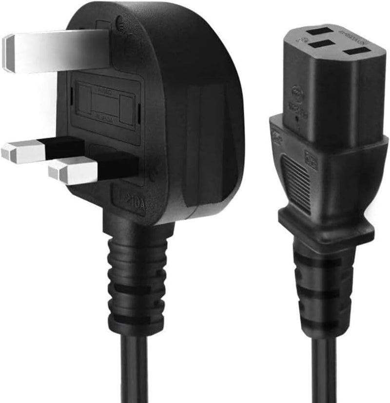 Universal AC Power Cord 250V 10A 3 Prong 5ft IEC C13 Compatible with Samsung, Dell, Sony, HP, PS4 LCD LED Smart TV Monitor, Replacement for PC, Monitor, Printer Power Cable (1.5M)
