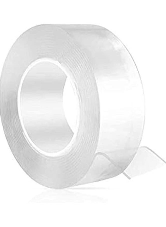 Spaceshoop Monkey Grip Reusable Washable Adhesive Silicone Tape  Multi Functional Anti Slip Double Sided Sticky Strips Clear 3meter  - Image 1