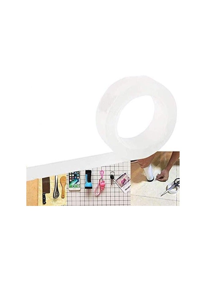 Spaceshoop Monkey Grip Reusable Washable Adhesive Silicone Tape  Multi Functional Anti Slip Double Sided Sticky Strips Clear 3meter  - Image 4