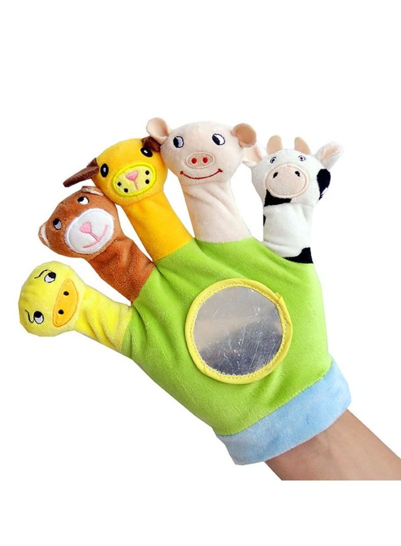 Tiny Animal Farm Finger Puppet Cloth Toy - Image 1
