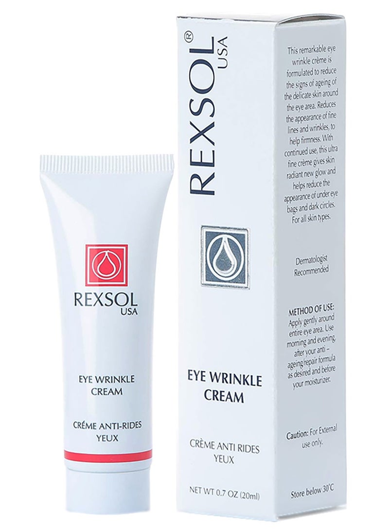 Rexsol Anti Wrinkle Anti Puffiness And Dark Circles Around The Eye Cream 20ml