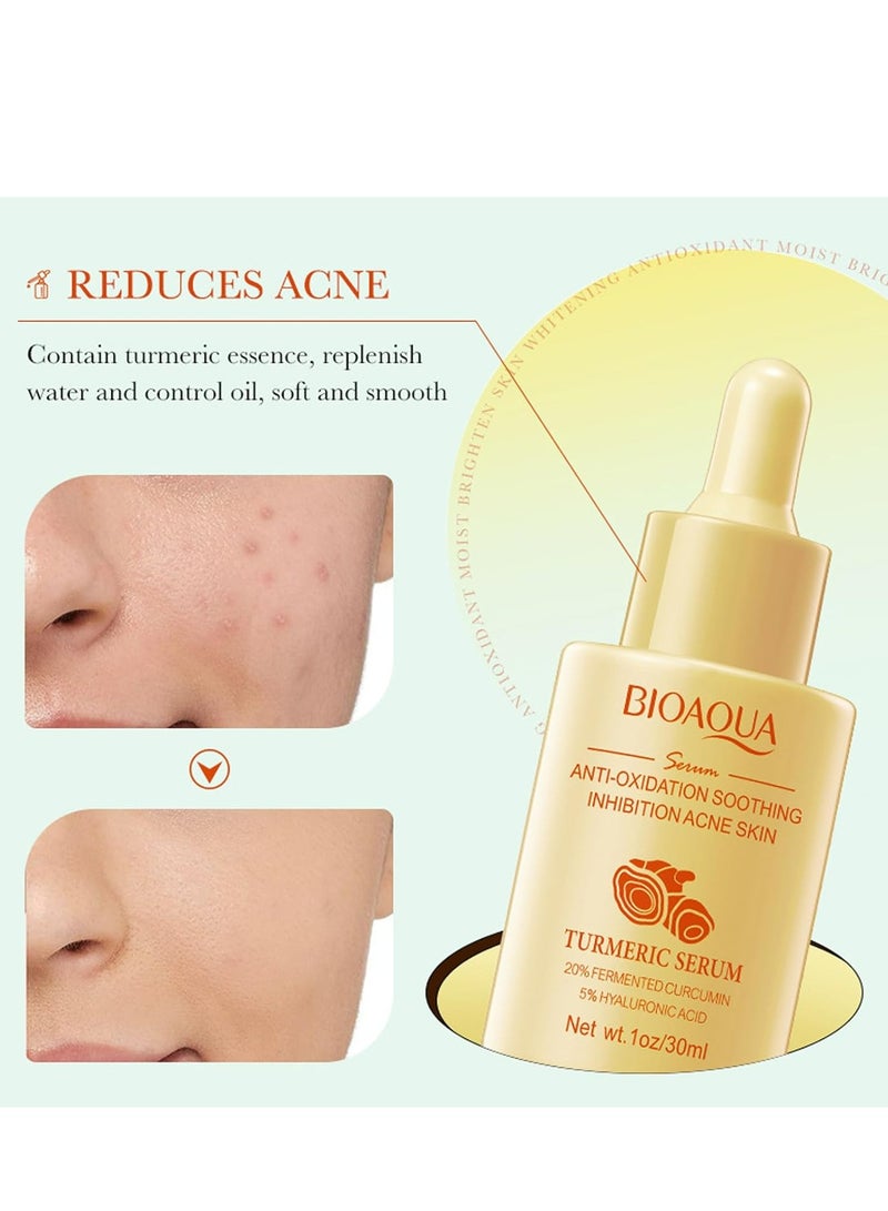 BIOAQUA Anti Oxidation Soothing Inhibition Acne Skin Turmeric Serum 30 ML - Image 2