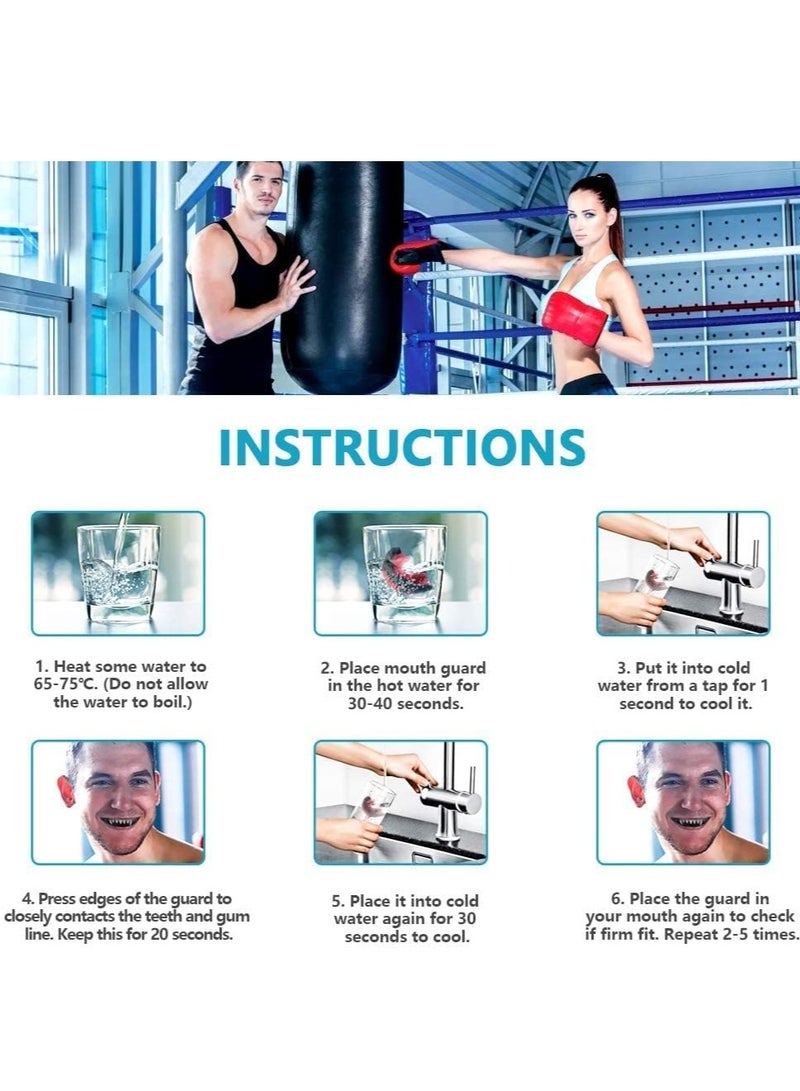 عربست حارس الفم كرة القدم الأقواس الرياضية واقيات الفم لسان حال الأولاد الأسنان ل MMA الملاكمة الرجبي الكيك بوكسينغ التايكوندو الكرة اللينة لاكروس إلى الأقواس إيفا - Image 3