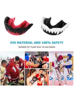 Arabest Mouth Guard Football Sports Braces Mouthguards for Mouthpiece Boys Teeth for MMA Boxing Rugby Kickboxing Taekwondo Softball Lacrosse to Braces EVA  - Image 4