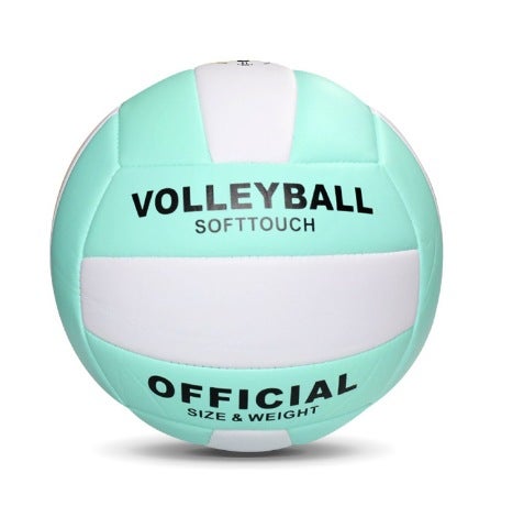 Generic PVC Machine-Stitched Volleyball No.5 Macaroon Green