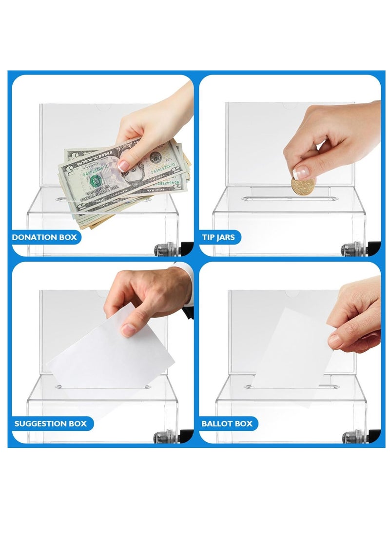 PARTNER Multi Purpose Storage Box For Voting Box Ballot Box Charity Money Jar Trading Case Raffle Case Suggestion Letter  - Image 2