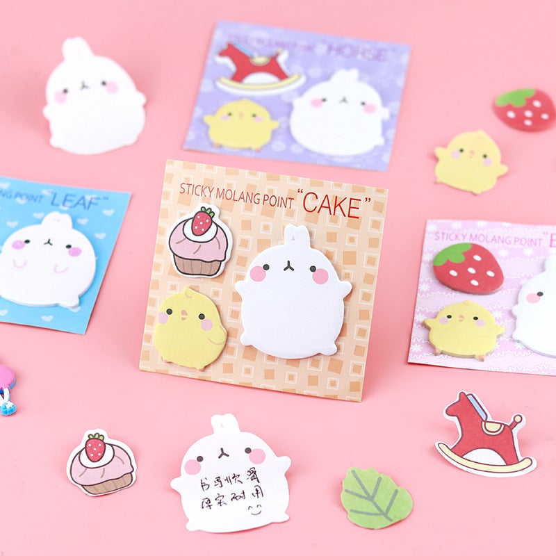 Cute Cartoon Bunny Note Stickers – 60 Pages Memo Paper for Students - Image 5
