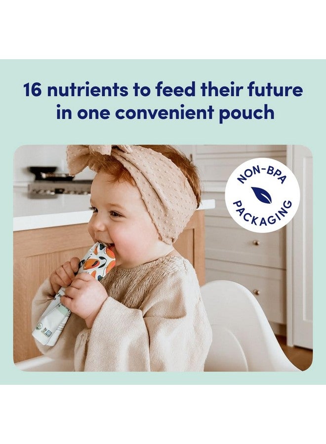 Cerebelly Organic Baby Food Pouches - Organic Veggie Purees for Toddlers | No Added Sugar, Fiber, Non-GMO | Blended Toddler Food | 4oz BPA-Free Baby Food | Sweet Potato Mango | 6 Count - Image 4
