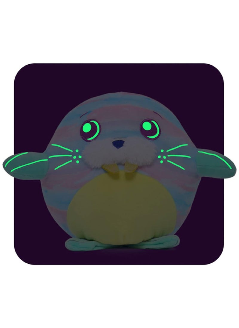 Happy Lines Gifts Dream Beams glow in the dark - Wave 3, Lucas the walrus (12"/30cm) - Vacuum Pack w/ hangtag  - Image 2