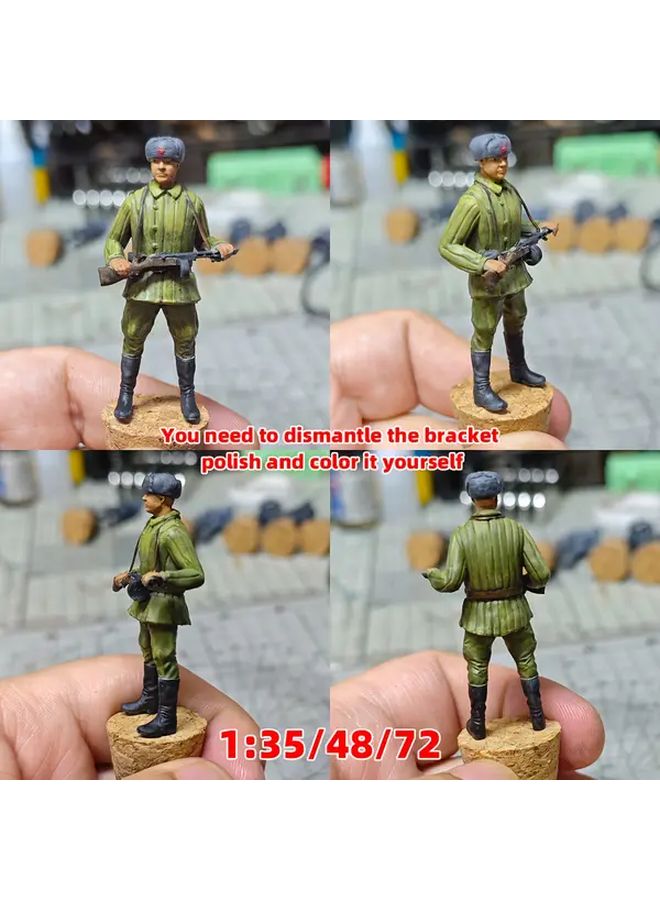 1 72 Scale Military Army Soldier Set Static Plastic Model Kit 6pcs Type B - Image 5