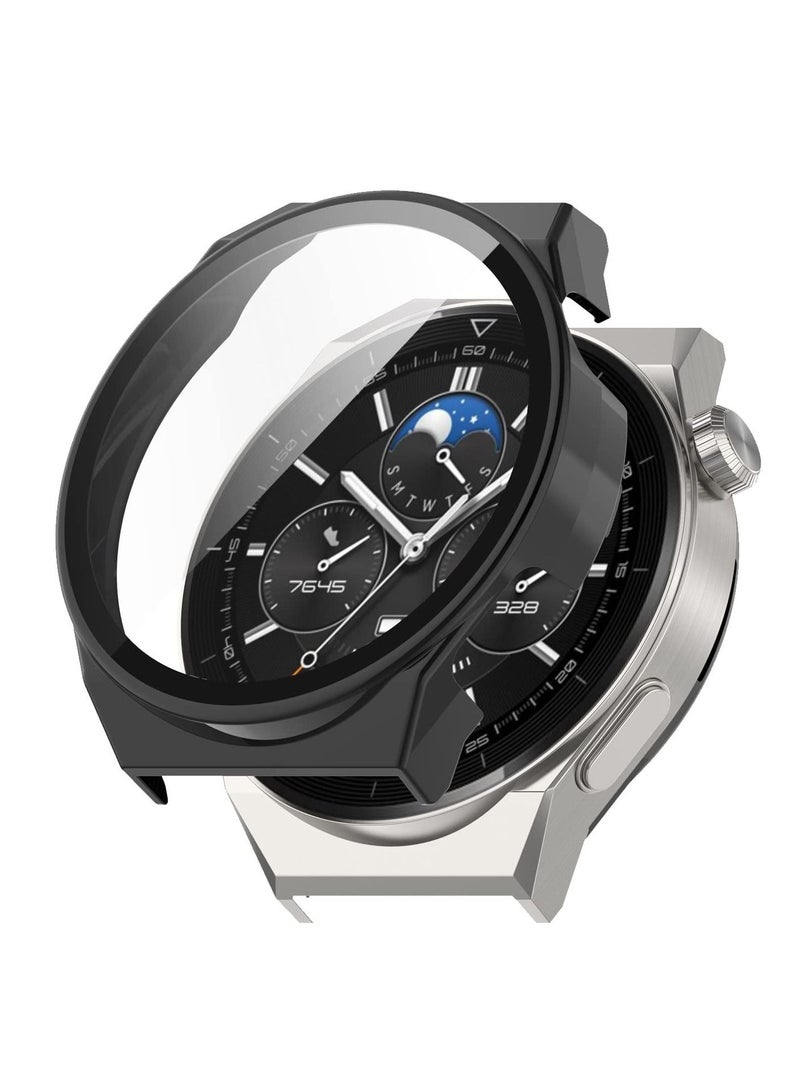 Y&D Case for Huawei Watch GT3 Pro 46mm 2Pack All Around Ultra Thin Fit Anti Scratch Flexible Frame Shockproof Hard PC Cover with Tempered Glass Screen Protector - Image 2