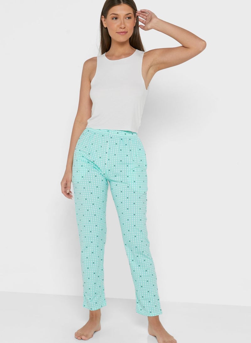 Clovia Printed Pocket Detail Pyjama Pants - Image 4