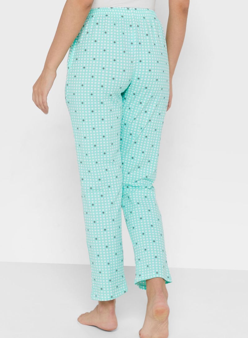 Clovia Printed Pocket Detail Pyjama Pants - Image 2