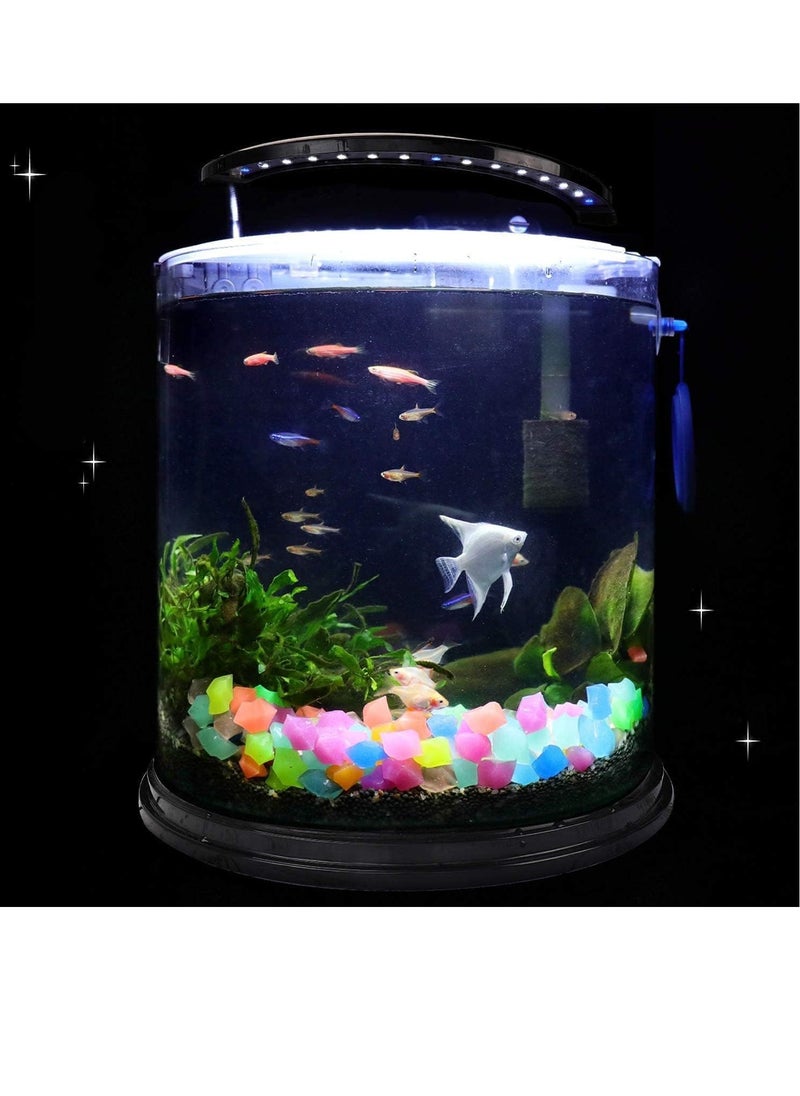 RATSAW 300pcs Glow in The Dark Aquarium Stones Rocks Aquarium Decoration Rocks Irregular Pebbles Perfect for Fish Tank Pond Bonsai Garden Patio Lawn Pathway Driveway Swimming Pool  - Image 2