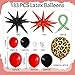 Togvu Red Black Balloons Garland Arch Kit 133pcs Green Cherry Black Red Explosion Star Foil Balloons 4D Cheetah Print Mylar Balloons for Berry Themed Birthday Baby Shower Bachelorette Party Decorations - Image 4