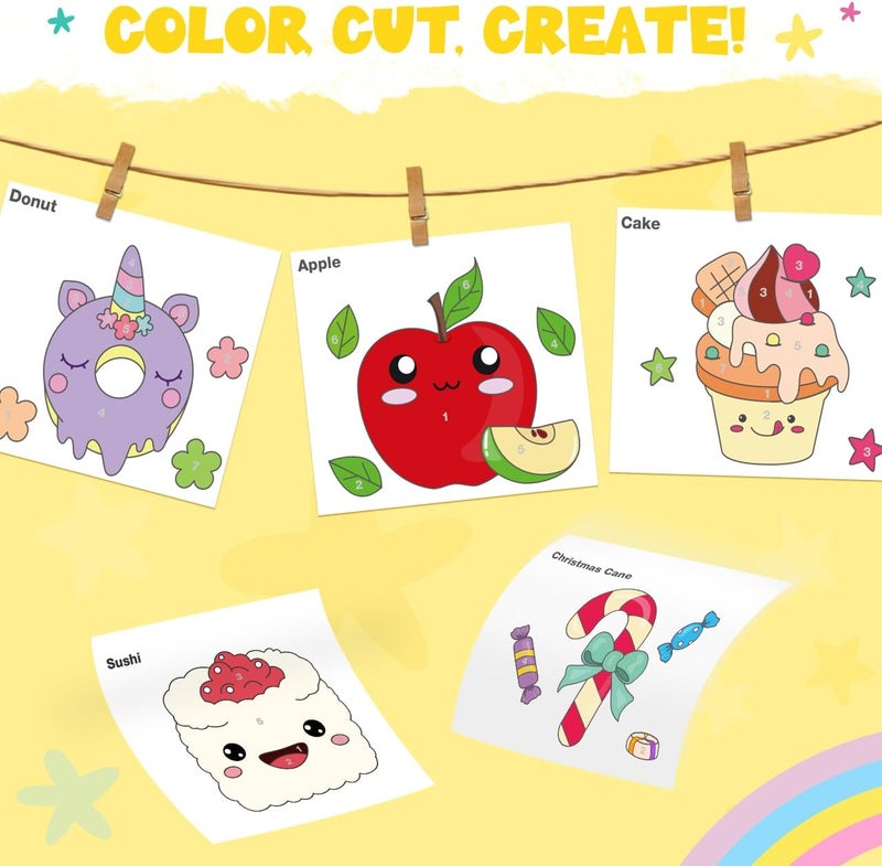ZMLM Paint with Water Coloring Books for Toddlers - Mess Free Painting Activity for Kids - Arts & Crafts Gift Toy for Boy Girl Ages 4 5 6 7 8 - Birthday Christmas Easter Stocking Stuffers, Food - Image 5
