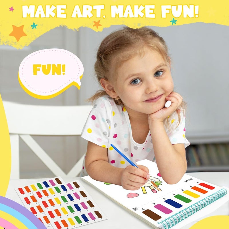 ZMLM Paint with Water Coloring Books for Toddlers - Mess Free Painting Activity for Kids - Arts & Crafts Gift Toy for Boy Girl Ages 4 5 6 7 8 - Birthday Christmas Easter Stocking Stuffers, Food - Image 2
