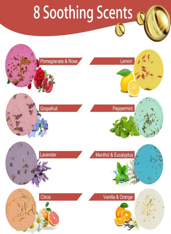 JClover Shower Steamers Aromatherapy Shower Bombs Christmas Self Care Relaxation Gifts for Women and Men Includes Eucalyptus for Shower - Image 3