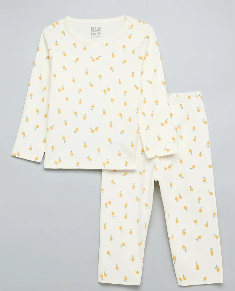 R&B Printed T-Shirt and Pants Set