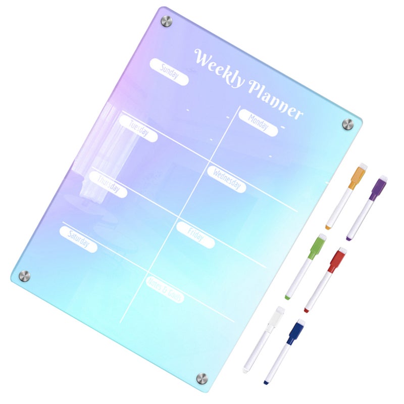 2 Sets of Magnetic Planning Board Chores Planning Board Dry Erase Refrigerator Board Home Supply - Image 3