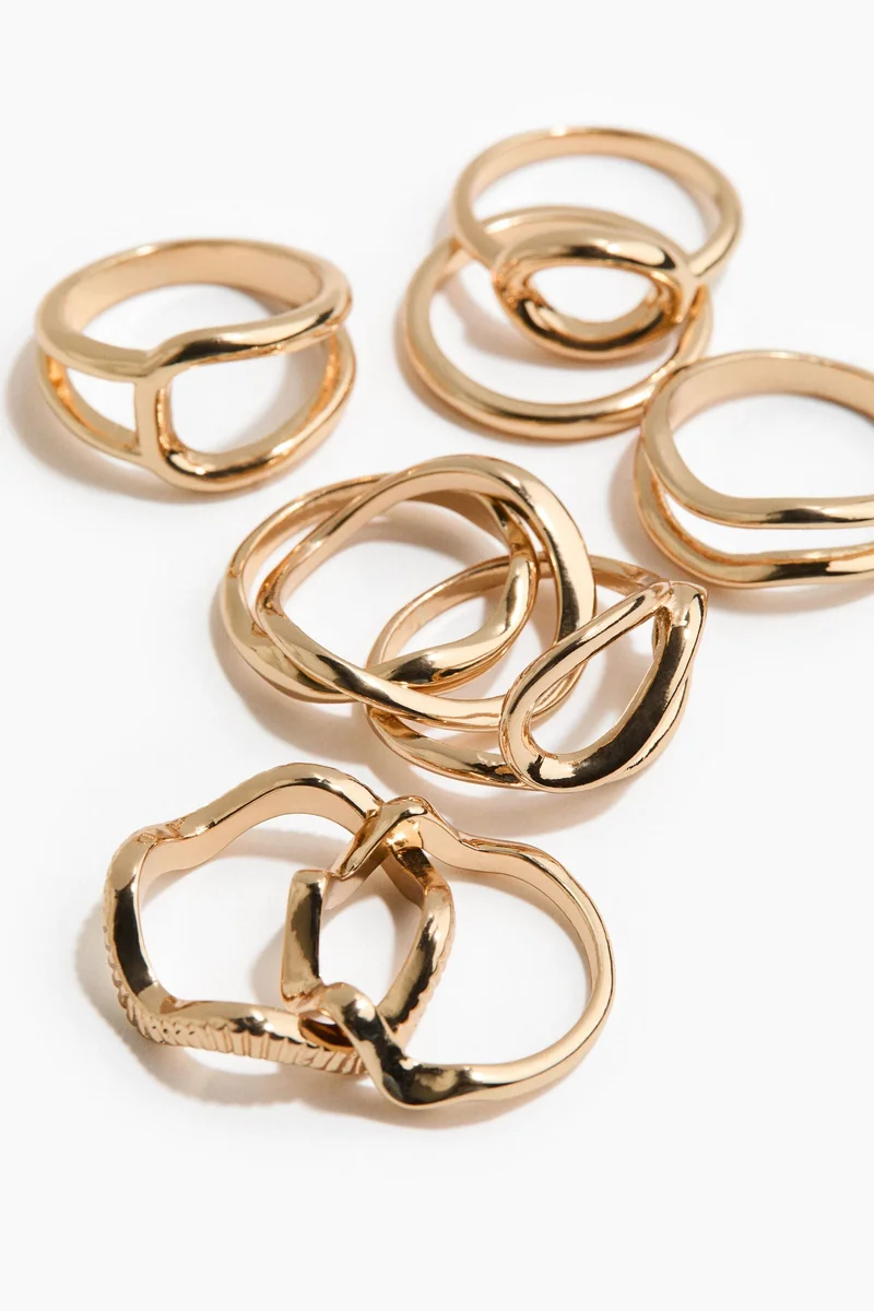 H&M 9-pack rings