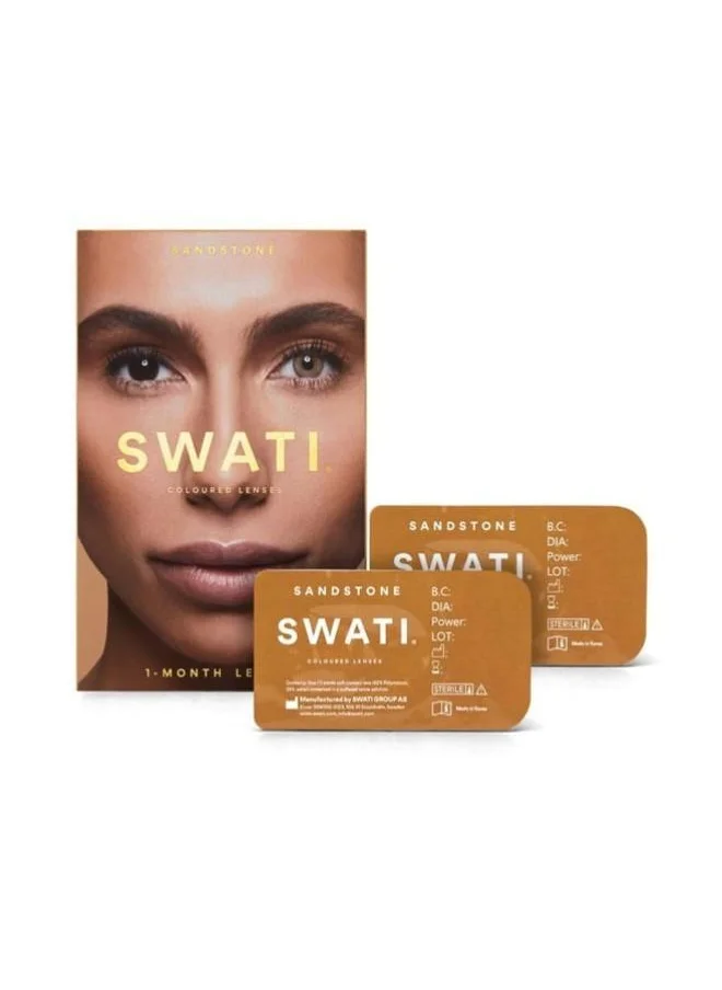 swati Cosmetics Coloured Contact Lenses  Sandstone 1 Months