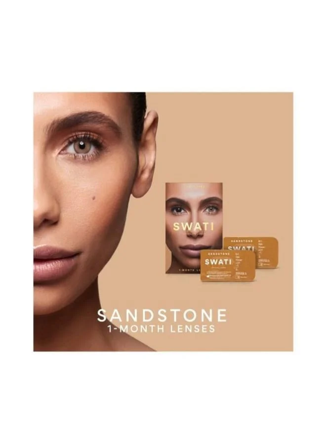 swati Cosmetics Coloured Contact Lenses  Sandstone 1 Months