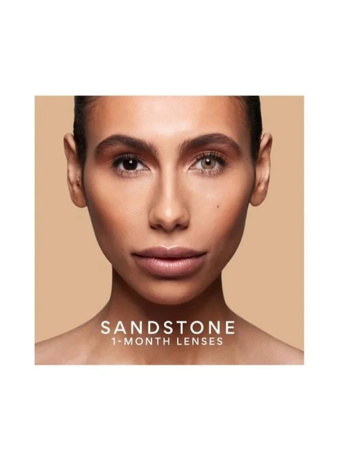 swati Cosmetics Coloured Contact Lenses  Sandstone 1 Months