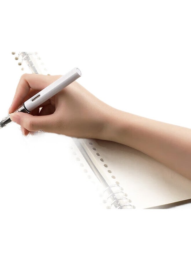 Ujia Blank Loose-Leaf Notebook, A4 Large Size, Thick Cover With Stamp, High-Quality Soft Leather, Detachable Cover, For Research Notes, Drafts, And Sketching, Sky Blue - Image 2