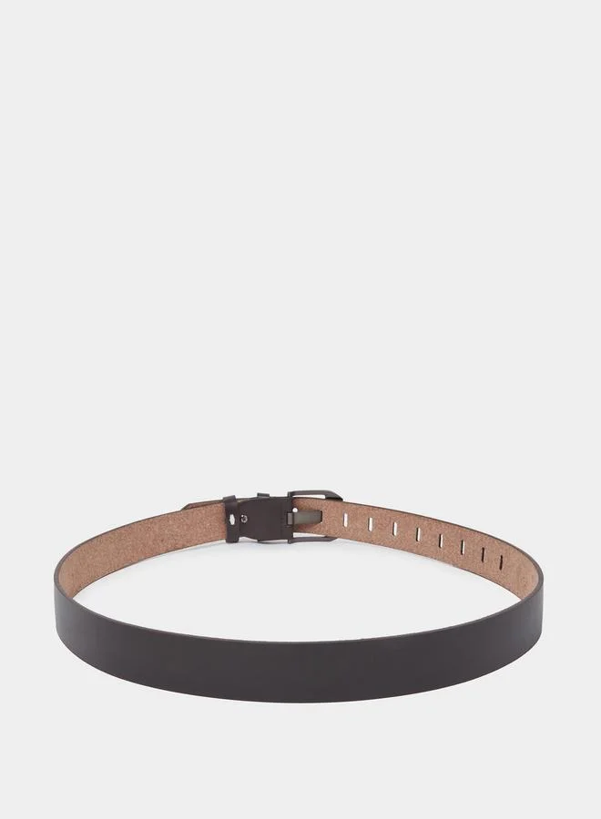 Styli  Men Brown Jeep Metal Buckle Belt for Men | Best Price UAE