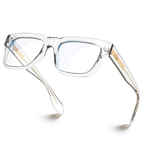 VISOONE TR90 Square Blue Light Blocking Glasses Fashion Computer Eyewear for Women and Men RANDI - Image 1