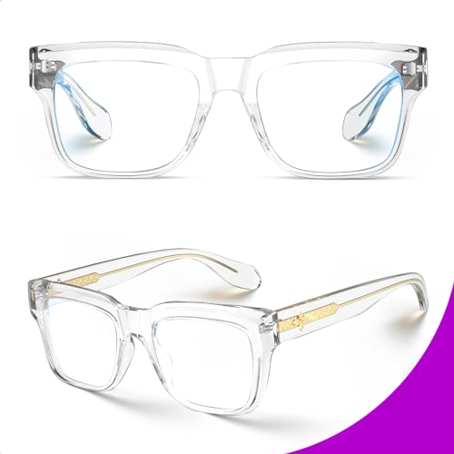 VISOONE TR90 Square Blue Light Blocking Glasses Fashion Computer Eyewear for Women and Men RANDI - Image 4
