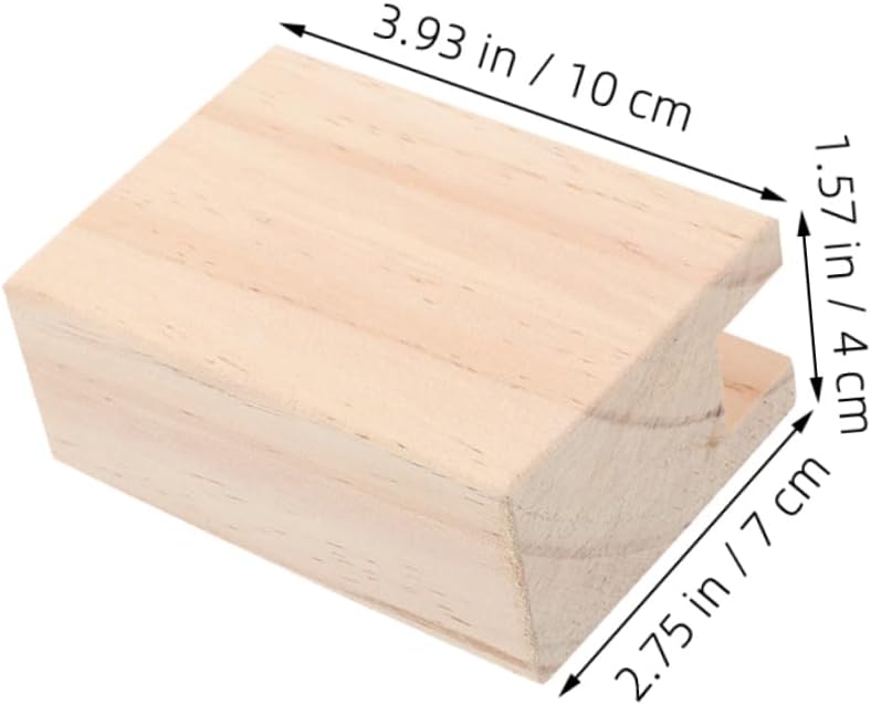 Veemoon 4pcs Heavy Duty Wooden Bed Risers for Couch Sofa Desk Table Chair Easy to Install Ergonomic Height Extenders for Home Office Use Slots Stable Support for Furniture - Image 2