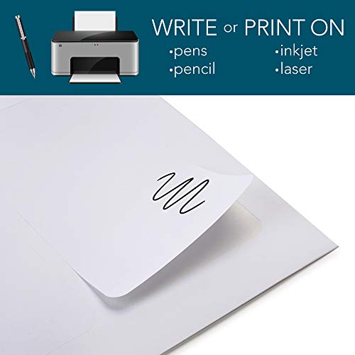 LotFancy Printable Name Tag Stickers, 2 1/3" x 3 3/8", Pack of 160, 20 Sheets, Matte White, Name Tag Labels for Inkjet/Laser Printer - Image 3