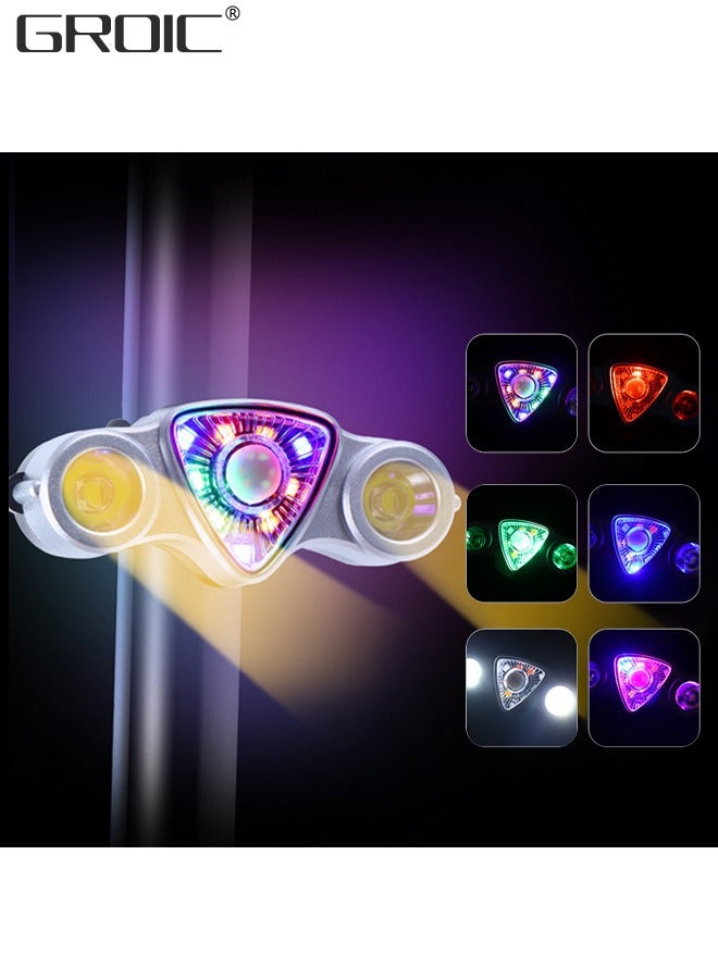 GROIC Bike Tail Light, Sport LED Rear Bike Light USB Rechargeable, High Intensity Bicycle Taillight Waterproof, 9 Lamp and 6 Modes for Cycling Safety, Bike Tail Light for Road, Mountain, Night Riding - Image 1