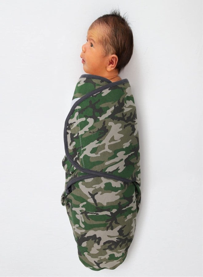 The Peanut Shell The Peanutshell Swaddle Set for Baby Boys - Camo & Elephant - 3 Pack (Small/Medium | 0-3 Months) - Image 4