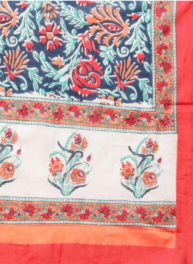 Yuris  Yuris Blue  Red Printed Kurta With Palazzo  Dupatta for Women | Best Price UAE