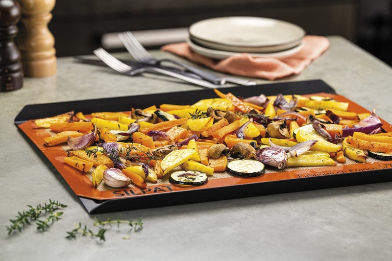 Silpat Premium Non-Stick Silicone Baking Mat, Half Sheet Size, 11-5/8 x 16-1/2, Orange - Image 4