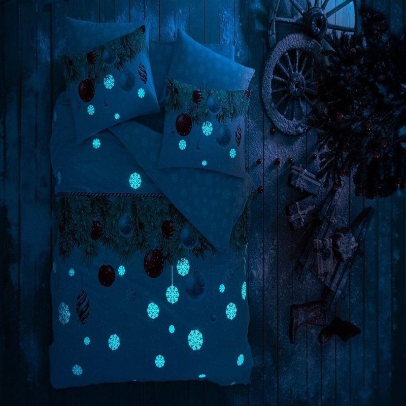 TA Tac New Season Ranforce Double Duvet Cover Set Snowflake  - Image 3