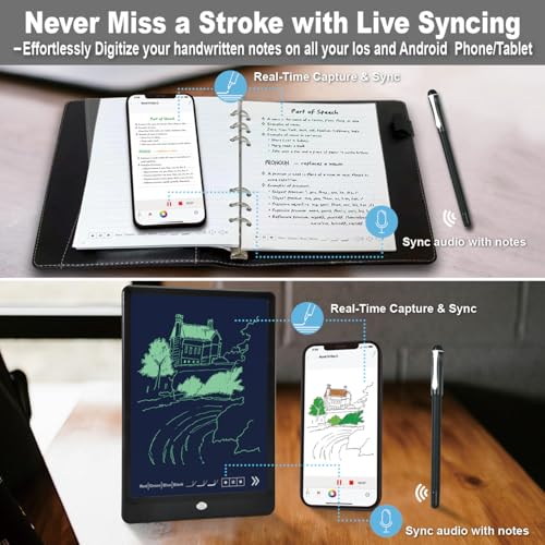Ophayapen Smart Pen for Note Taking Set RealTime PapertoDigital Smart Digital Notebook with Pen for Meeting Class Creation Convert to Text Store and Share Your Handwritten Notes via AppiOSAndroid - Image 3